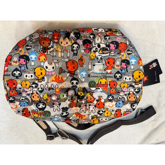 Tokidoki for LeSportsac Small Weekender Duffel Bag Inferno Rare Retired NWOT - Picture 9 of 10